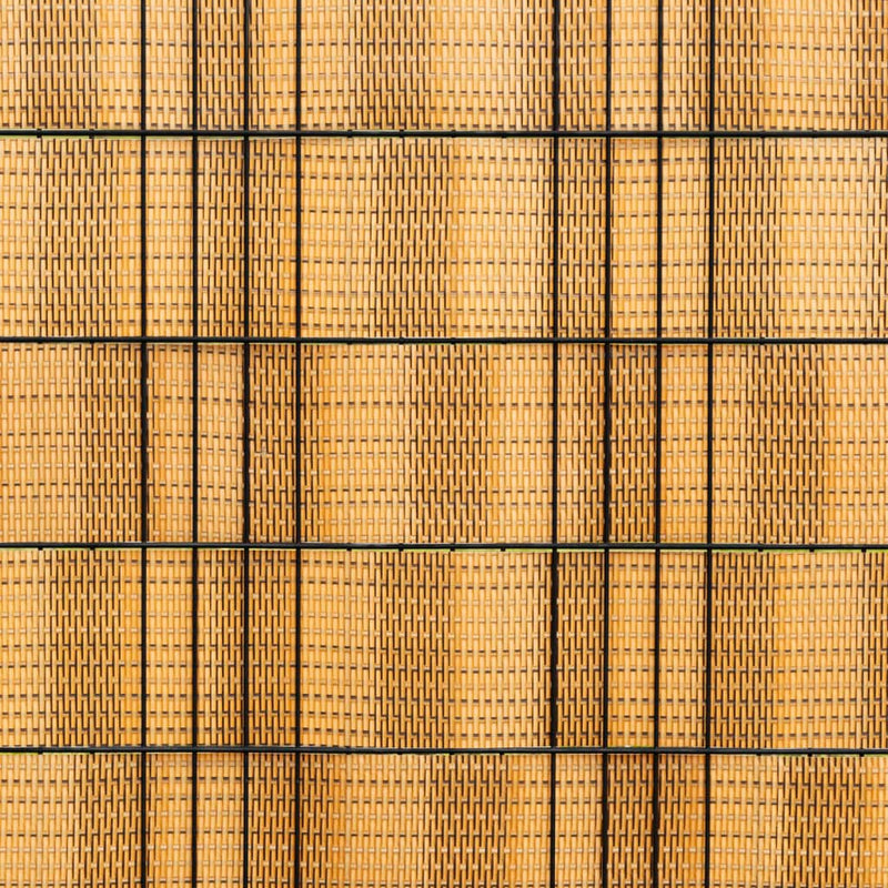 vidaXL 10 db világosbarna polyrattan erkélyparaván 255 x 19 cm