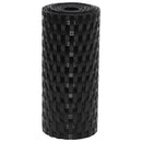 vidaXL 5 db fekete polyrattan erkélyparaván 255 x 19 cm