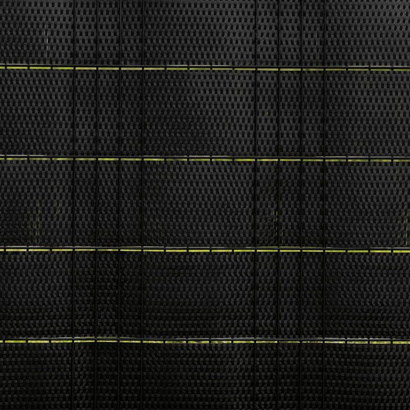 vidaXL 10 db fekete polyrattan erkélyparaván 255 x 19 cm