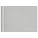 vidaXL világosszürke 100% oxford poliészter erkélyparaván 75 x 400 cm