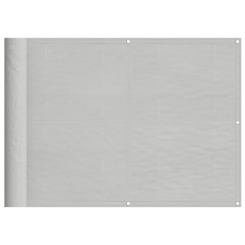vidaXL világosszürke 100% oxford poliészter erkélyparaván 75 x 500 cm