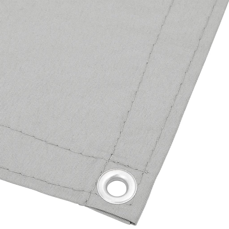 vidaXL világosszürke 100% oxford poliészter erkélyparaván 75 x 500 cm