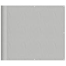 vidaXL világosszürke 100% oxford poliészter erkélyparaván 90 x 400 cm