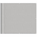 vidaXL világosszürke 100% oxford poliészter erkélyparaván 90 x 500 cm