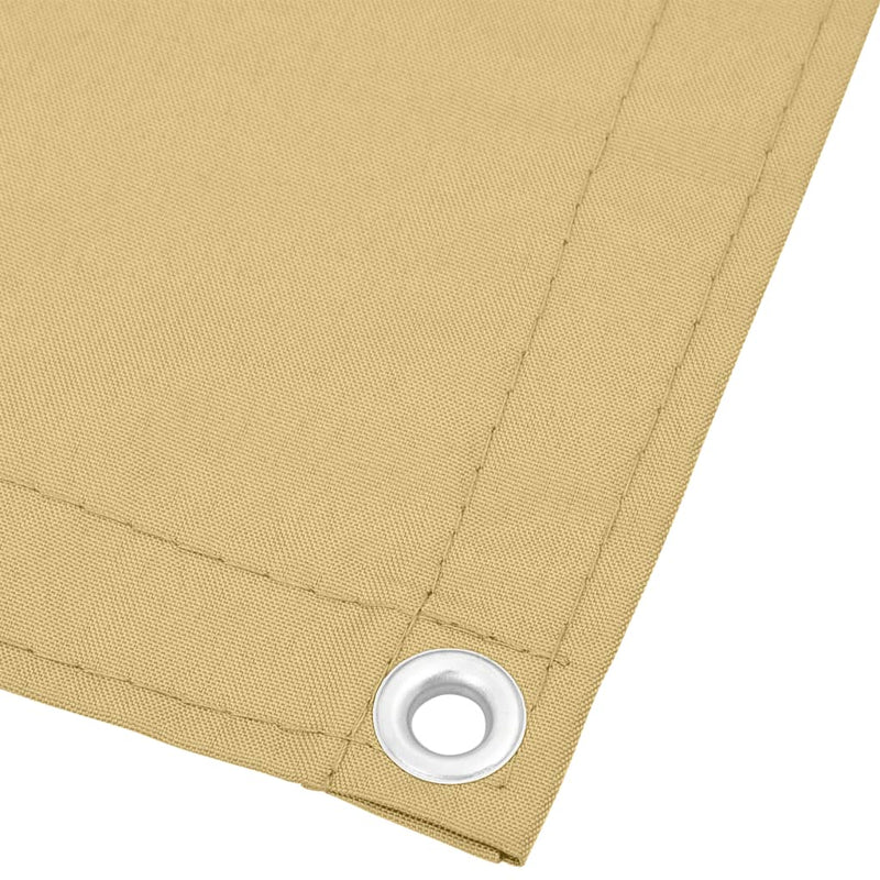 vidaXL homokszínű 100% oxford poliészter erkélyparaván 75 x 300 cm