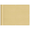 vidaXL homokszínű 100% oxford poliészter erkélyparaván 75 x 400 cm