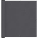 vidaXL antracitszürke 100% oxford poliészter erkélyparaván 120x800 cm