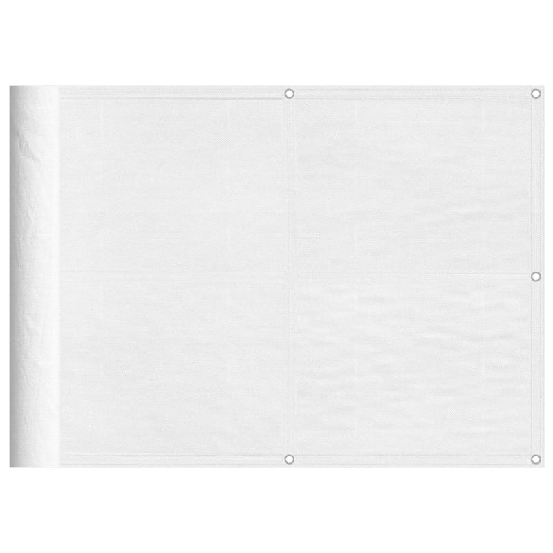 vidaXL fehér 100% oxford poliészter erkélyparaván 75 x 700 cm
