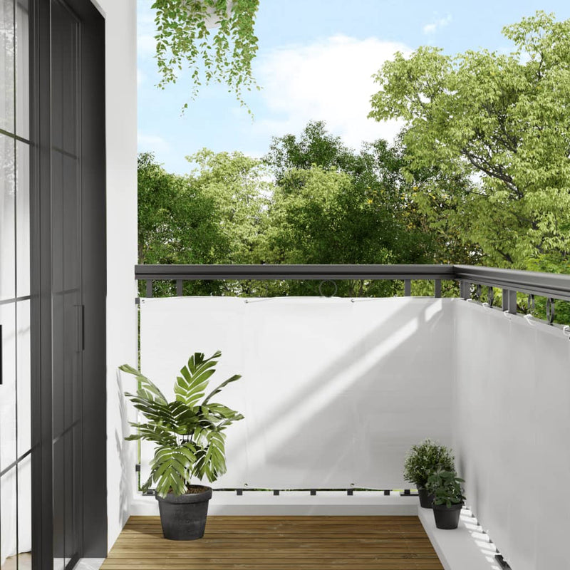 vidaXL fehér 100% oxford poliészter erkélyparaván 90 x 1000 cm