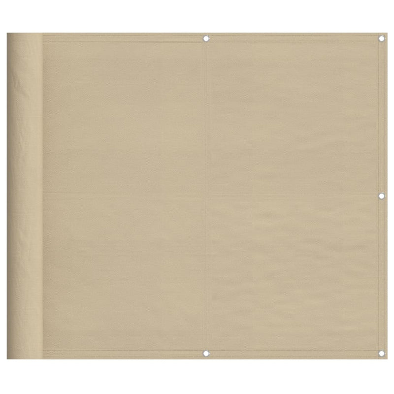 vidaXL bézs 100% oxford poliészter erkélyparaván 90 x 800 cm