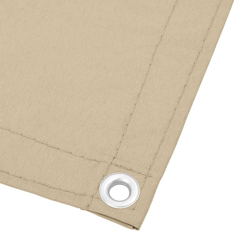 vidaXL bézs 100% oxford poliészter erkélyparaván 120 x 700 cm