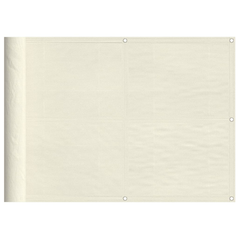 vidaXL krémszínű erkélyparaván 100% oxford poliészter 75 x 700 cm