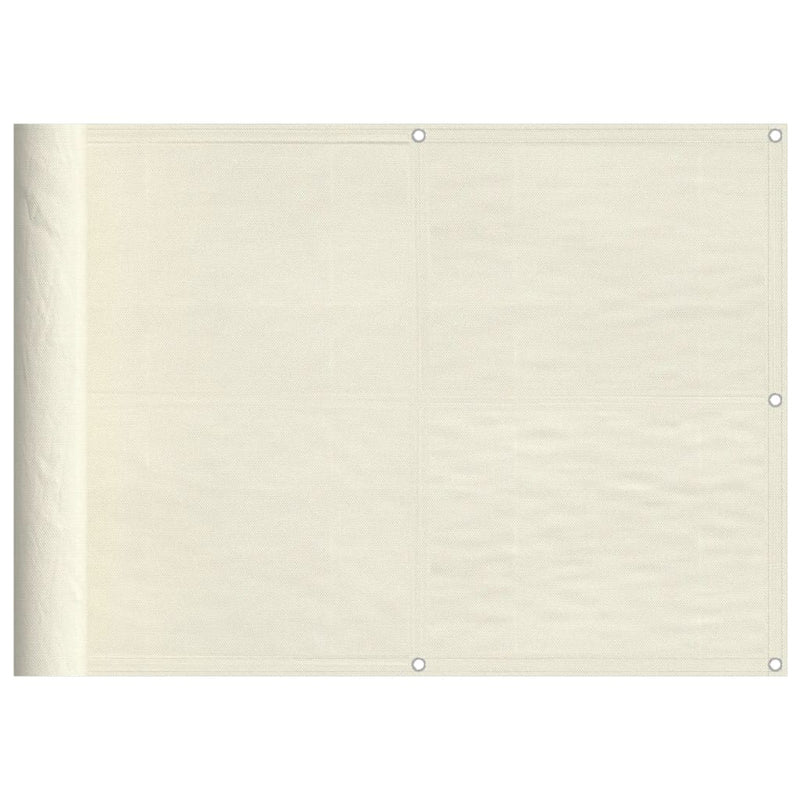 vidaXL krémszínű 100% oxford poliészter erkélyparaván 75 x 1000 cm