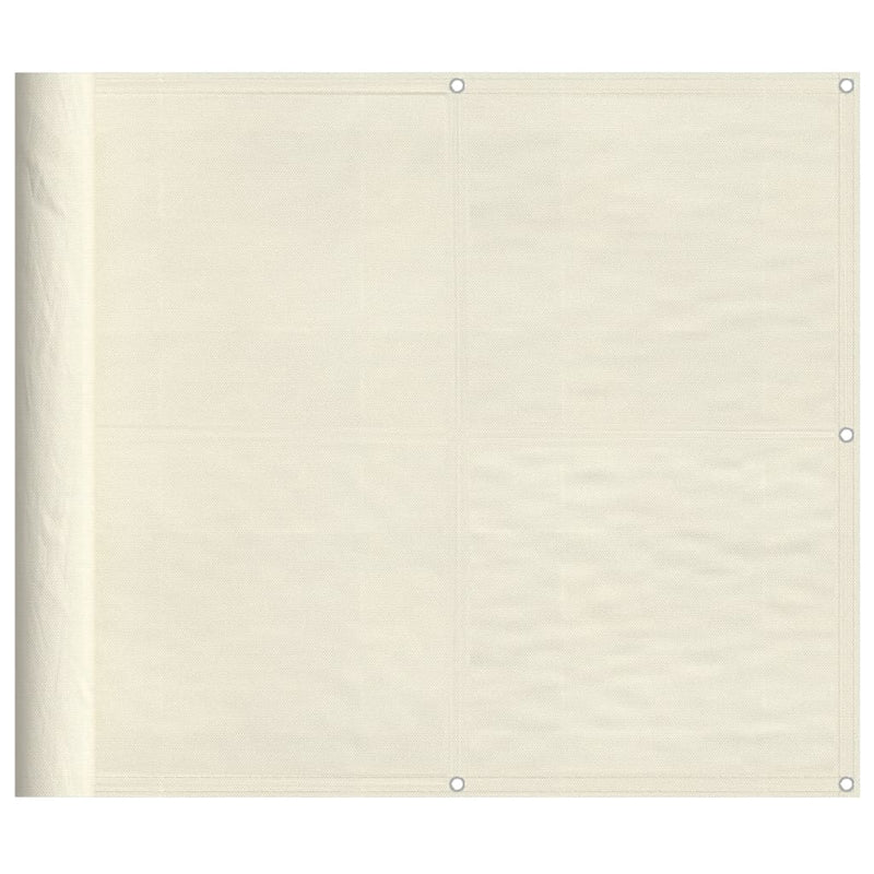 vidaXL krémszínű erkélyparaván 100% oxford poliészter 90 x 700 cm