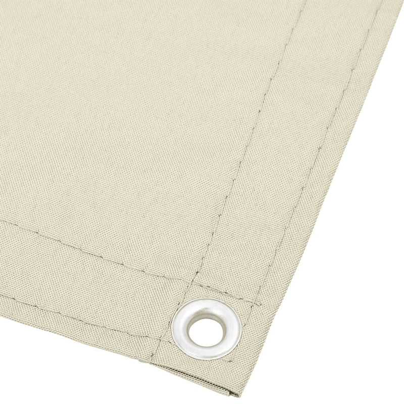 vidaXL krémszínű erkélyparaván 100% oxford poliészter 90 x 700 cm