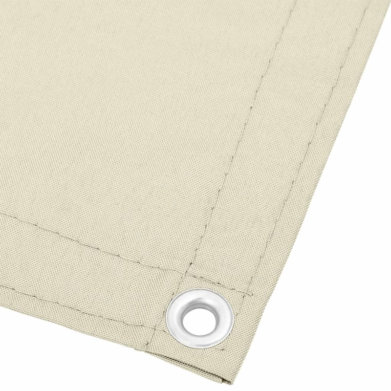 vidaXL krémszínű erkélyparaván 100% oxford poliészter 120 x 700 cm