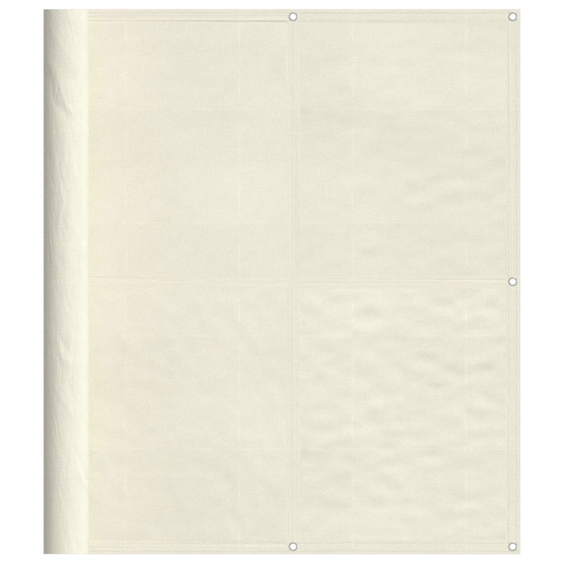 vidaXL krémszínű erkélyparaván 100% oxford poliészter 120 x 800 cm