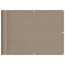 vidaXL tópszínű 100% oxford poliészter erkélyparaván 75 x 800 cm