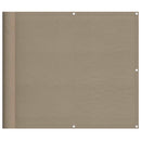 vidaXL tópszínű erkélyparaván 100% oxford poliészter 90 x 700 cm