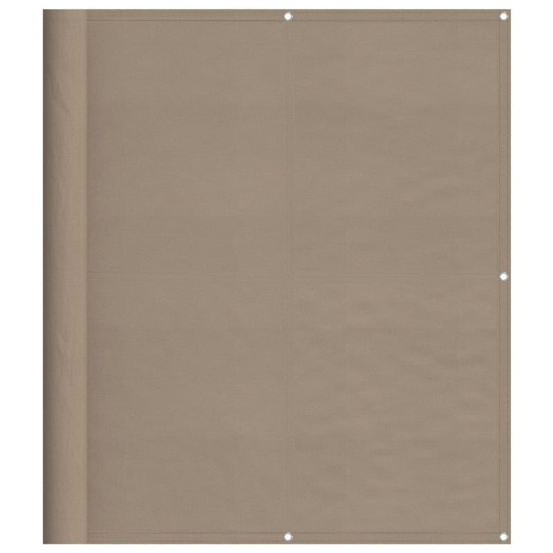 vidaXL tópszínű 100% oxford poliészter erkélyparaván 120 x 1000 cm