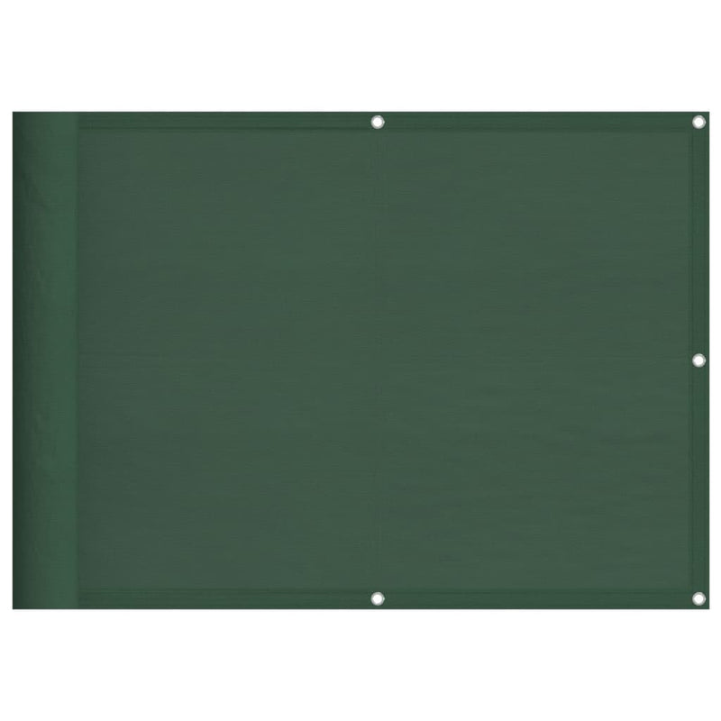 vidaXL sötétzöld 100% oxford poliészter erkélyparaván 75 x 700 cm