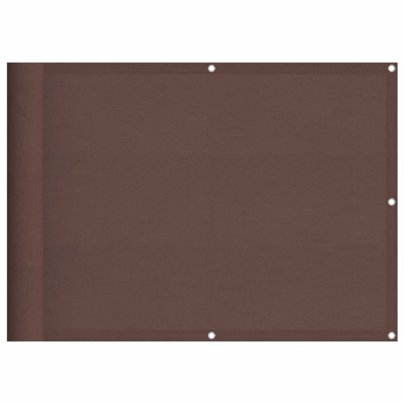 vidaXL barna 100% oxford poliészter erkélyparaván 75 x 700 cm