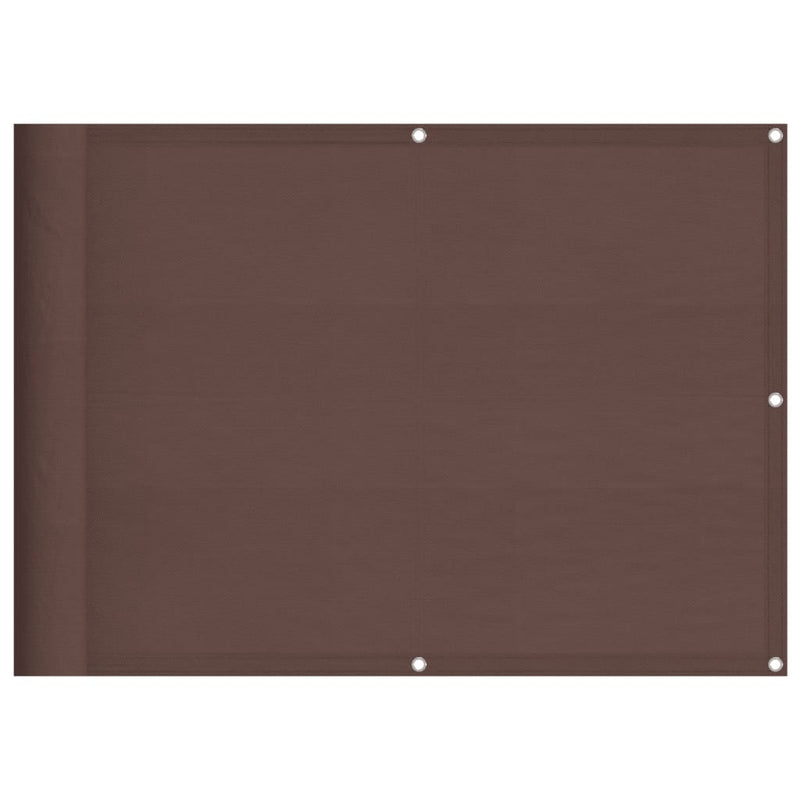 vidaXL barna 100% oxford poliészter erkélyparaván 75 x 800 cm