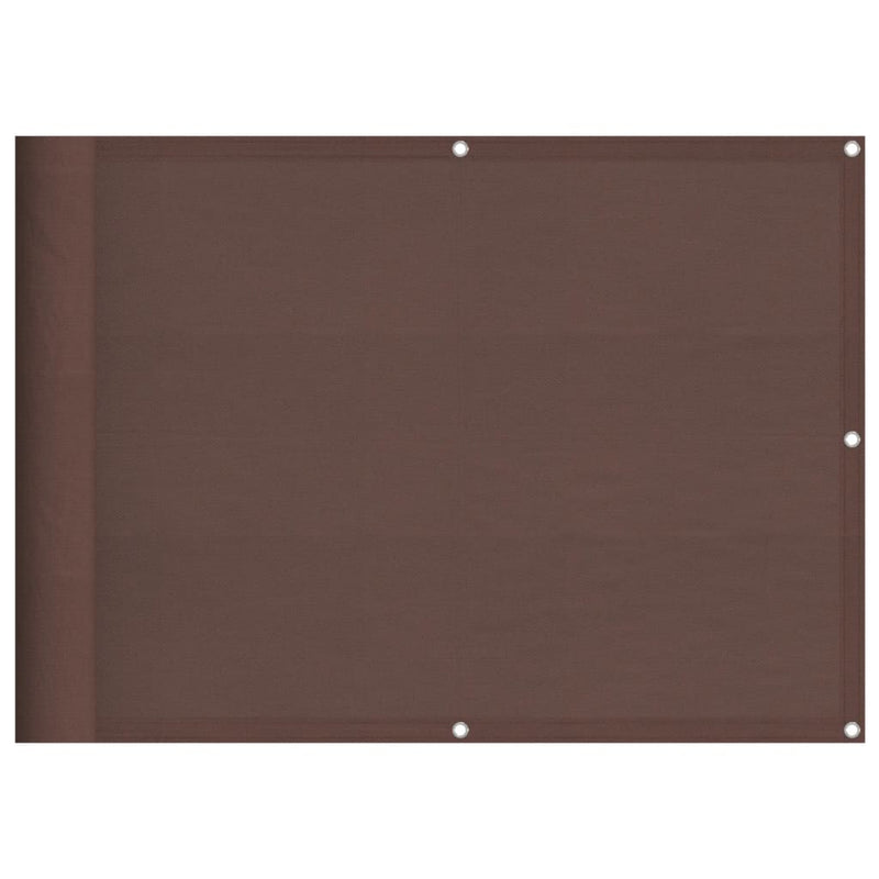 vidaXL barna 100% oxford poliészter erkélyparaván 75 x 1000 cm