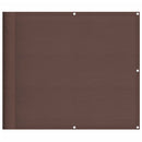 vidaXL barna 100% oxford poliészter erkélyparaván 90 x 1000 cm