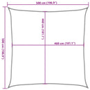 vidaXL világosszürke 100% poliészter oxford szövet napvitorla 5 x 5 m