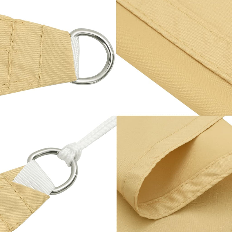 vidaXL homokszínű 100% poliészter oxford szövet napvitorla 2 x 2 x 2 m