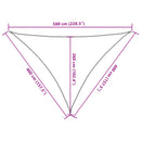 vidaXL homokszínű 100% oxford szövet napvitorla 4x4x5,8 m