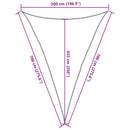 vidaXL homokszínű 100% poliészter oxford szövet napvitorla 5 x 7 x 7 m