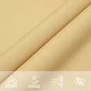 vidaXL homokszínű 100% poliészter oxford szövet napvitorla 6x6x6 m