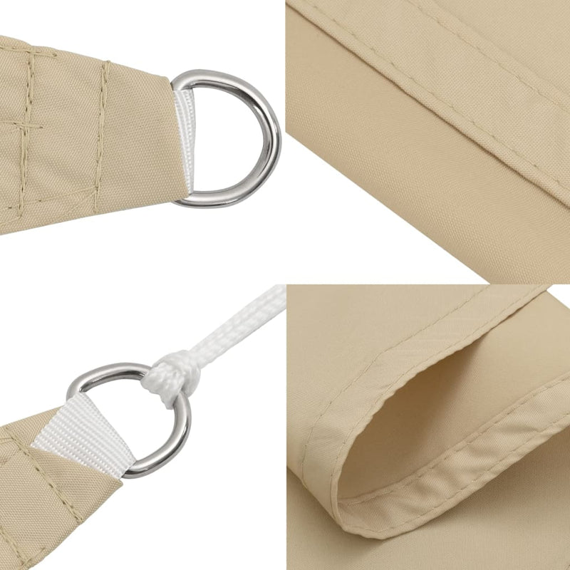 vidaXL bézs 100% poliészter oxford szövet napvitorla 2 x 2 x 2 m