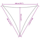 vidaXL bézs 100% poliészter oxford szövet napvitorla 2 x 2 x 2 m