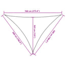 vidaXL bézs 100% poliészter oxford szövet napvitorla 7x5x5 m