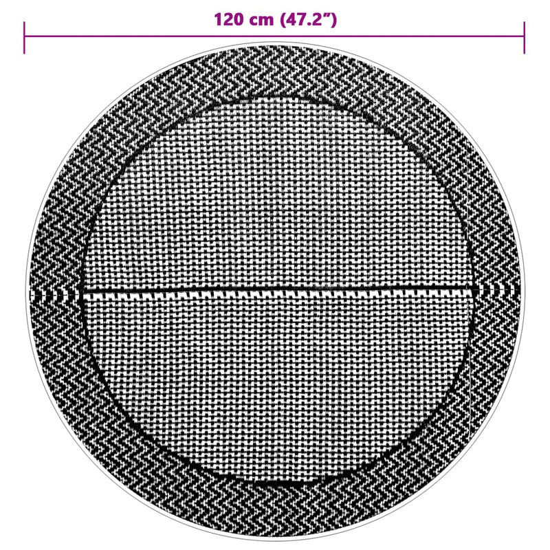 vidaXL kültéri szőnyeg ARAKIL szürke Ø120 cm PP