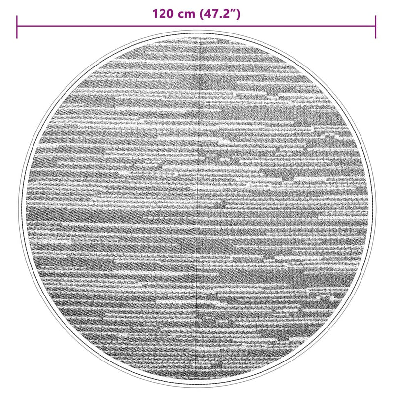 vidaXL kültéri szőnyeg ARAKIL barna Ø120 cm PP