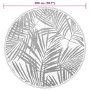 vidaXL kültéri szőnyeg ARAKIL zöld Ø200 cm PP