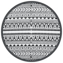 vidaXL kültéri szőnyeg ARAKIL fekete Ø200 cm PP