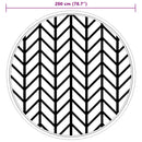 vidaXL kültéri szőnyeg ARAKIL szürke Ø200 cm PP