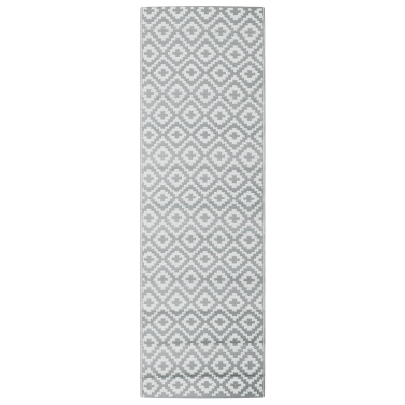 vidaXL kültéri szőnyeg ARAKIL szürke 80x250 cm PP