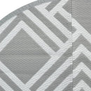 vidaXL kültéri szőnyeg ARAKIL szürke Ø160 cm PP