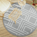 vidaXL kültéri szőnyeg ARAKIL szürke Ø160 cm PP