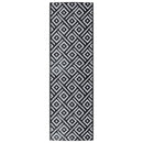 vidaXL kültéri szőnyeg ARAKIL fehér és fekete 80x250 cm PP