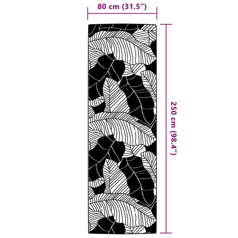 vidaXL kültéri szőnyeg ARAKIL zöld 80x250 cm PP