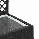 vidaXL Növénytartó Fekete 35 x 30 x 135 cm Fém