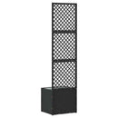 vidaXL Növénytartó Fekete 35 x 30 x 135 cm Fém