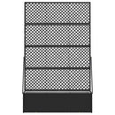 vidaXL Növénytartó Fekete 105 x 30 x 170 cm Fém